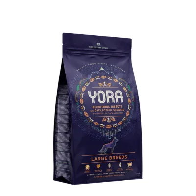 Yora LARGE BREED - ekologiczna karma z insektów 37% owadów Yora LARGE BREED - ekologiczna karma z insektów 37% owadów