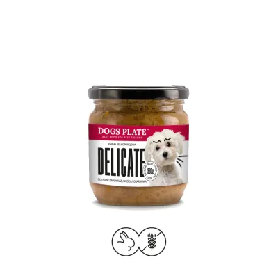Dogs Plate delicate