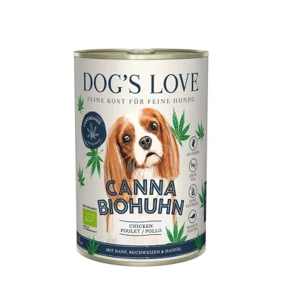 Dogs Love BIO puszka - kurczak z KONOPIAMI Dogs Love BIO puszka - kurczak z KONOPIAMI