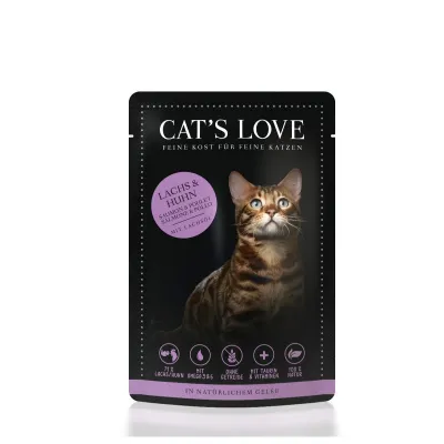 CATs LOVE saszetka ŁOSOŚ z kurczakiem