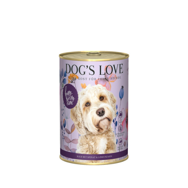 Dogs Love puszka - delikatna CIELĘCINA ze szpinakiem