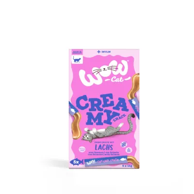WoW cat creamy snack z ŁOSOSIEM