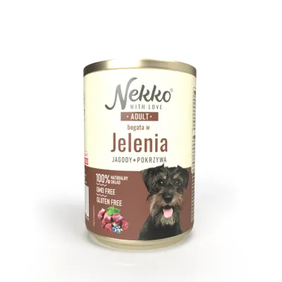 Nekko puszka ADULT bogata w jelenia