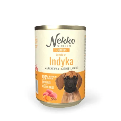 Nekko puszka JUNIOR bogata w indyka