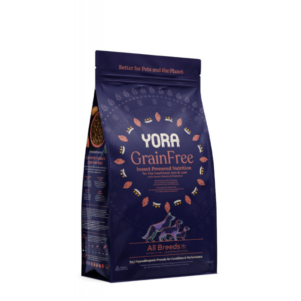 Yora GRAIN FREE - ekologiczna karma z insektów 40% owadów