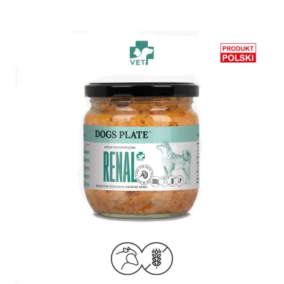 Dogs Plate VET RENAL z jagnięciną Dogs Plate VET RENAL z jagnięciną