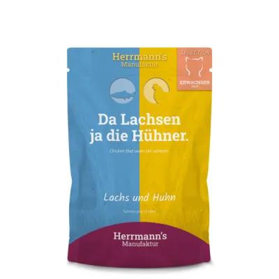 Herrmanns selection cat saszetka - łosoś i BIO kurczak Herrmanns selection cat saszetka - łosoś i BIO kurczak