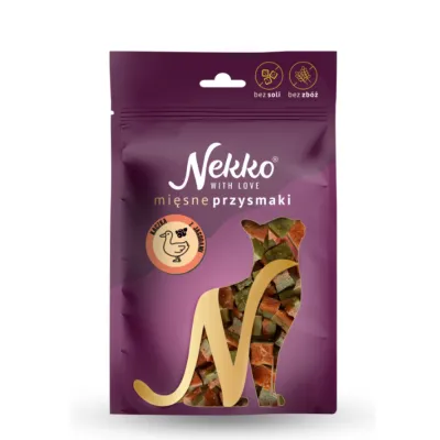Nekko dla kota kawałki kaczki z jagodami