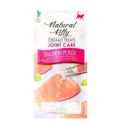 Natural Kitty FUNKCYJNY kremowy przysmak puree z ŁOSOSIA - stawy Natural Kitty FUNKCYJNY kremowy przysmak puree z ŁOSOSIA - stawy