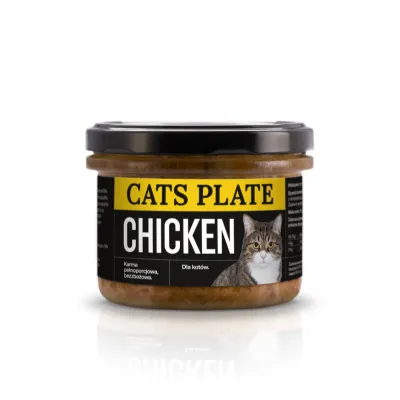 Cats Plate CHICKEN - kurczak Cats Plate CHICKEN - kurczak
