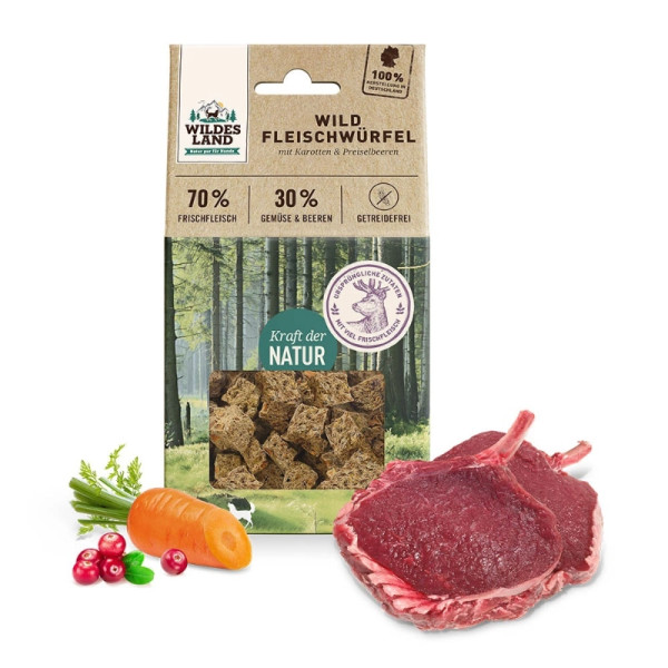 Wildes Land kostki z mięsa JELENIA i SARNY