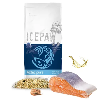 Icepaw AZTEC pure - ŁOSOŚ z krylem i amarantusem Icepaw AZTEC pure - ŁOSOŚ z krylem i amarantusem
