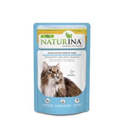Naturina cat filet z TUŃCZYKA i biała ryba w galarecie Naturina cat filet z TUŃCZYKA i biała ryba w galarecie