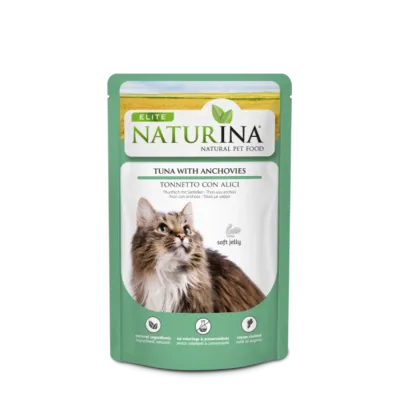 Naturina cat filet z TUŃCZYKA i anchois w galarecie Naturina cat filet z TUŃCZYKA i anchois w galarecie