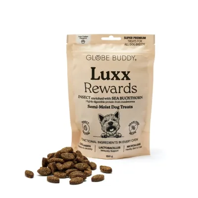 Globe Buddy Luxx rewards przysmaki z INSEKTAMI półwilgotne