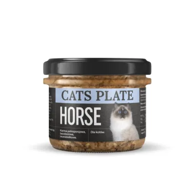 Cats Plate HORSE - konina