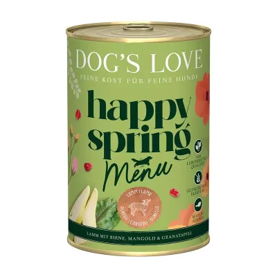 Dogs Love puszka - JAGNIĘCINA z gruszką i botwinką WIOSENNA EDYCJA