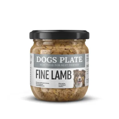 Dogs Plate FINE lamb