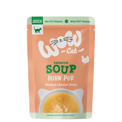 WoW cat ZUPA dla kota z kurczakiem