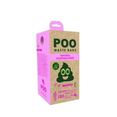 Woreczki POO 120 szt RÓŻA