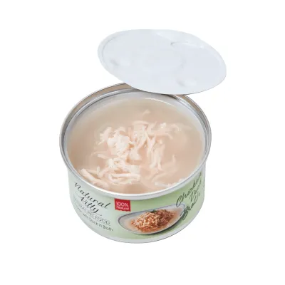 Natural Kitty BROTH puszka KURCZAK z kaczką w bulionie