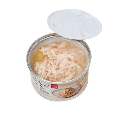 Natural Kitty BROTH puszka KURCZAK z ananasem w bulionie