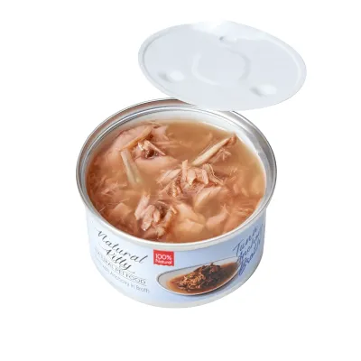 Natural Kitty BROTH puszka TUŃCZYK z anchois w bulionie