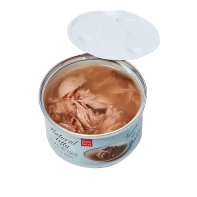Natural Kitty BROTH puszka TUŃCZYK w bulionie