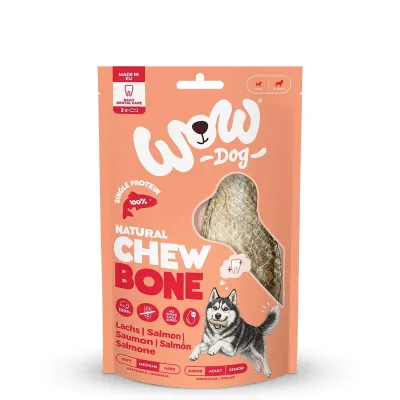 WoW chew BONE lachs kość do żucia ze skóry łososia