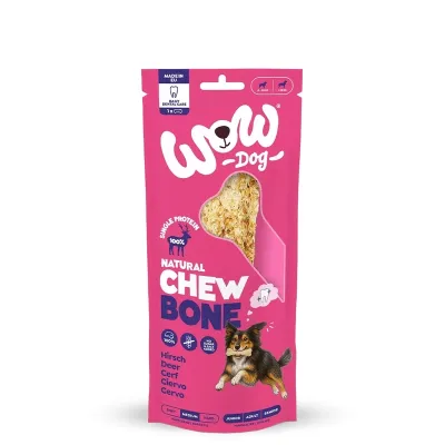 WoW chew BONE kość do żucia ze skóry jelenia